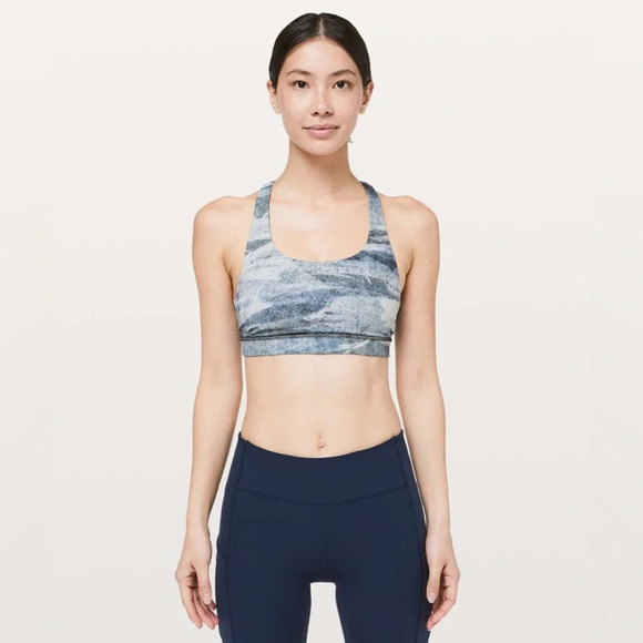 Lululemon Invigorate Bra Mesh Scape Multi /True Navy size 2 - Picture 8 of 8